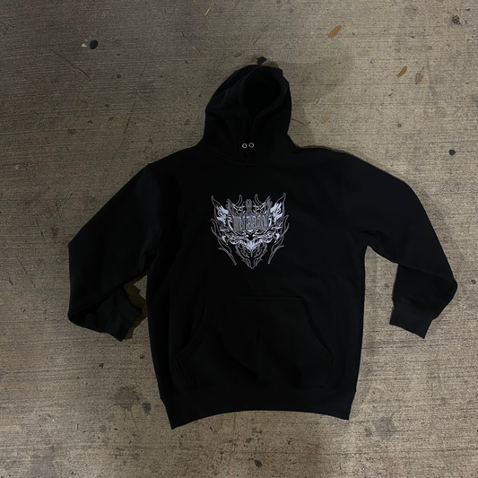 CYBERSIDULISM LOGO BLACK HOODIE